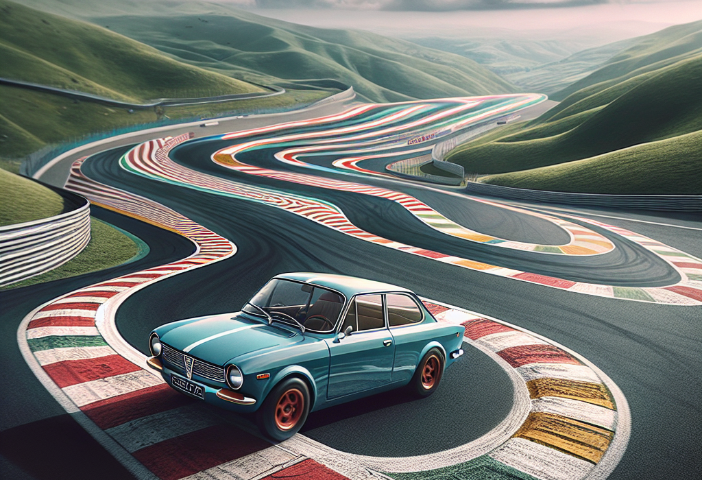 Dacia 1300 pe unul dintre cele mai cunoscute circuite