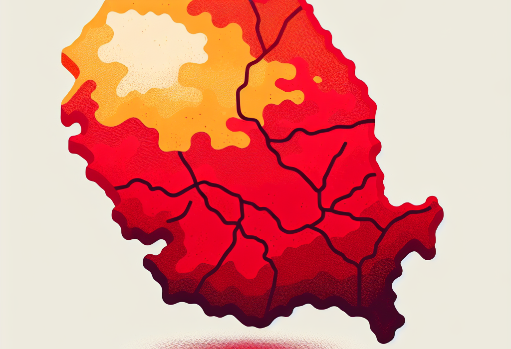 Oltenia rosie cu o pata galbena