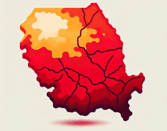Oltenia rosie cu o pata galbena