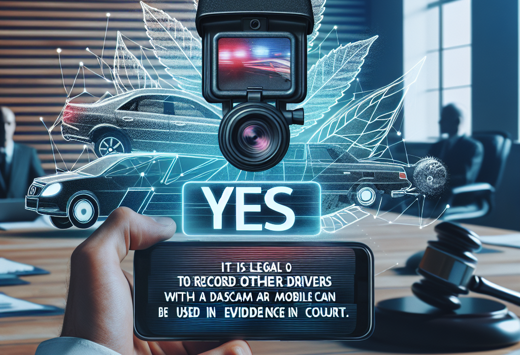 Da este legal sa filmezi alti soferi cu o camera de bord sau cu un telefon mobil si imaginile pot fi folosite ca proba in instanta