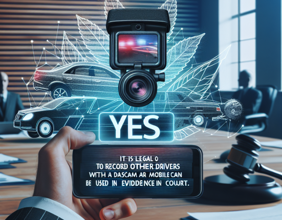 Da este legal sa filmezi alti soferi cu o camera de bord sau cu un telefon mobil si imaginile pot fi folosite ca proba in instanta