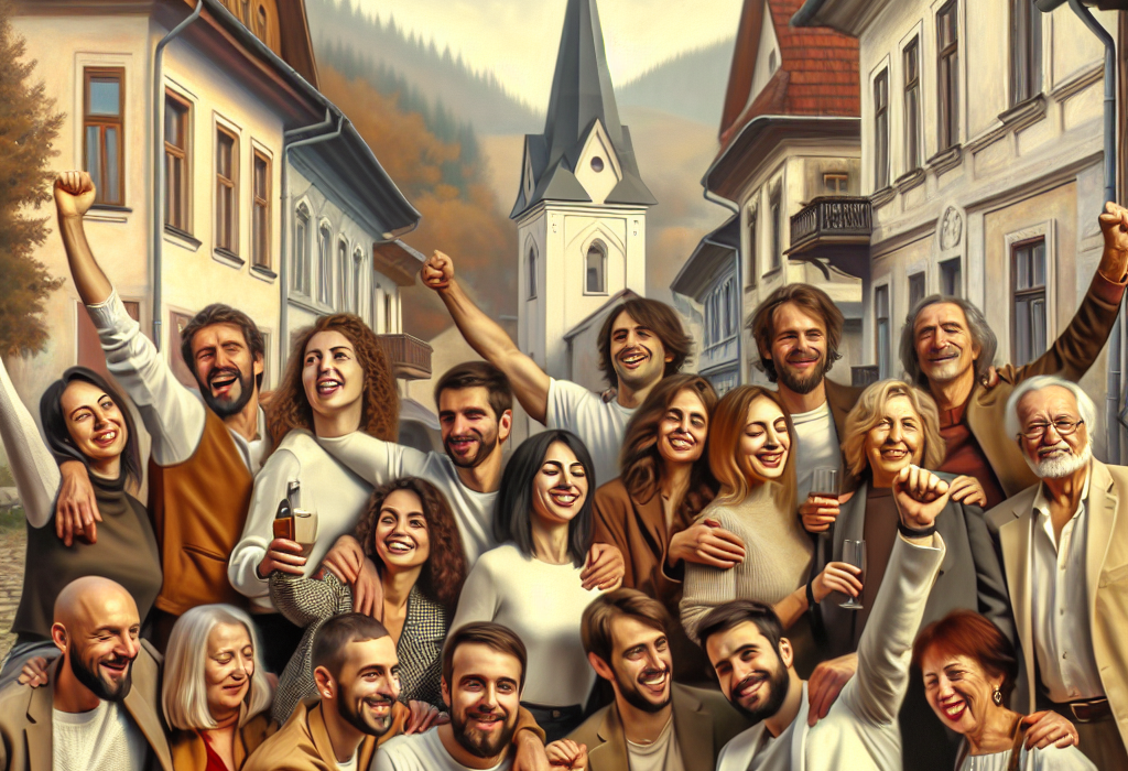 Fratele si partenerii sai sarbatoresc 10 ani in Rimetea Alba