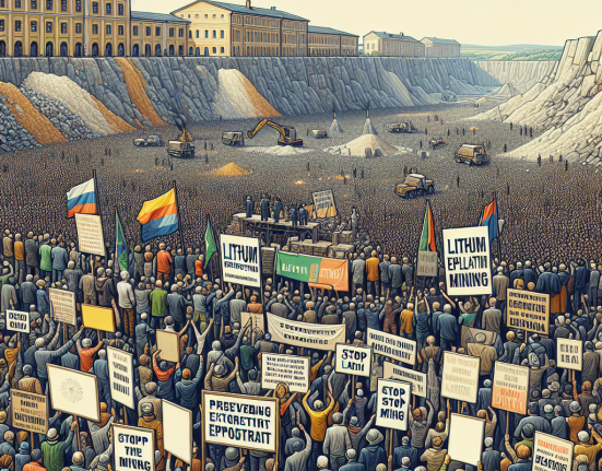 Protest masiv impotriva exploatarii litiului in Serbia