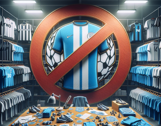 Tricourile contrafacute sunt interzise la clubul de fotbal