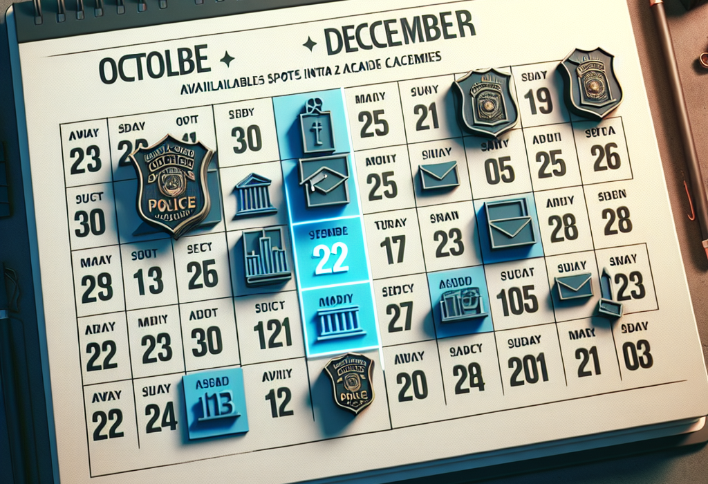 Calendarul si locurile disponibile admitere in scolile de politie octombrie decembrie 2024