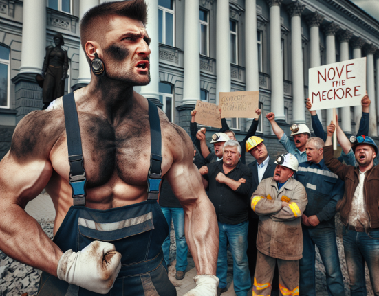 Minerii si energeticienii din Gorj protesteaza in fata Guvernului