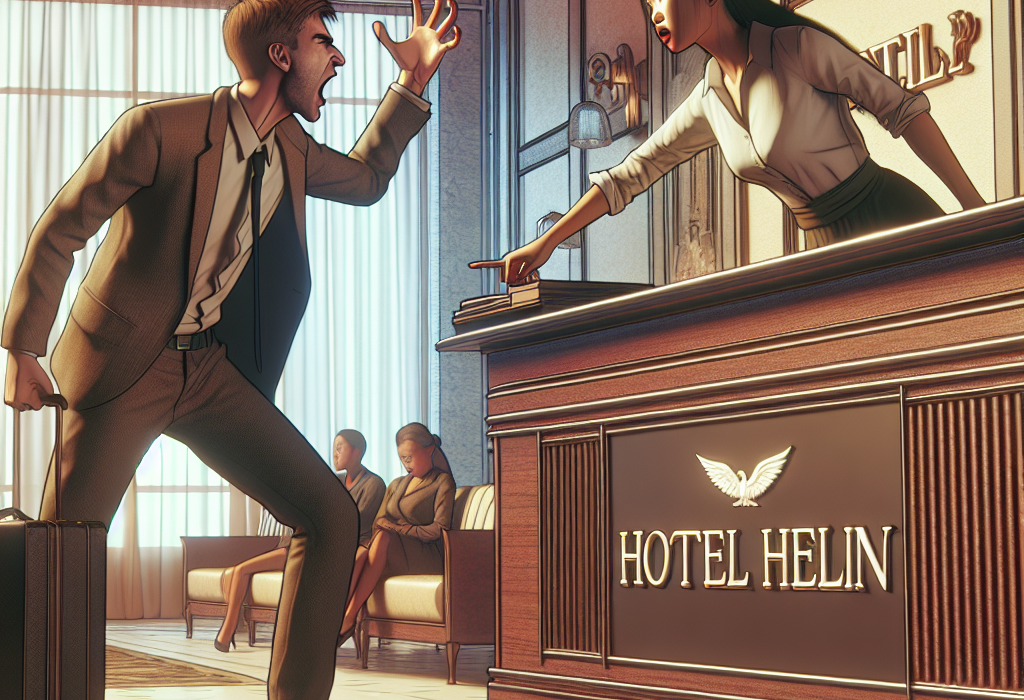 La Hotelul Helin din Craiova un nebun a atacat receptionera