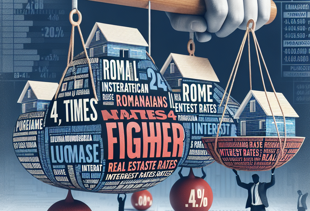 Romanii platesc dobanzi imobiliare de 4 ori mai mari