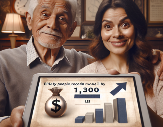 Varstnicii primesc banii cand pensiile cresc cu 1.300 de lei