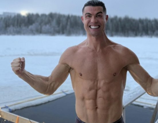 Cristiano Ronaldo aparitie spectaculoasa in Laponia Baie afara la temperaturi sub zero