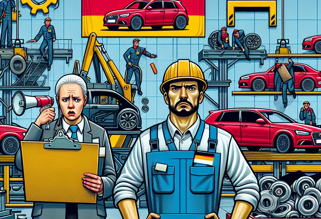 Germania in colaps din cauza sindicatului din constructii auto