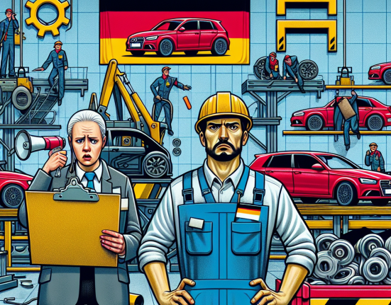 Germania in colaps din cauza sindicatului din constructii auto