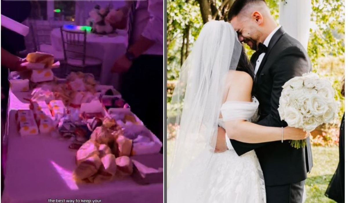 O mireasa a socat invitatii cu fast food la nunta